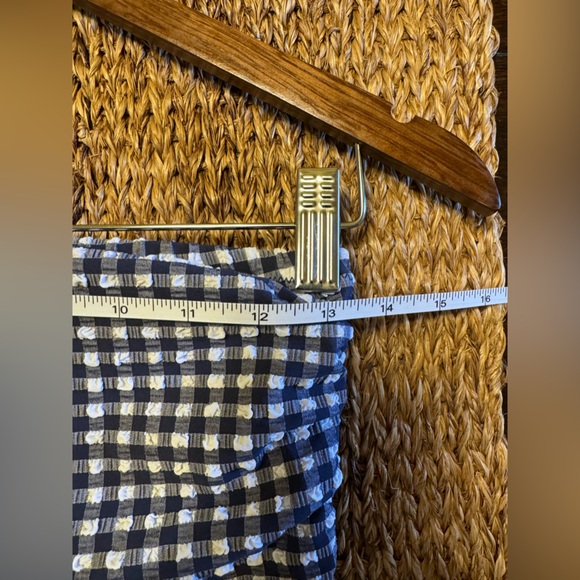 NWT J. Crew Ruched bandeau one-piece in gingham - Picture 6 of 9